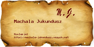 Machala Jukundusz névjegykártya